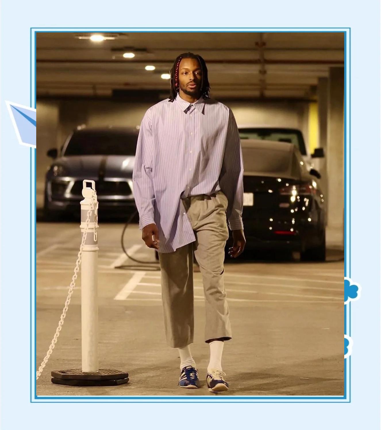 开云平台-NBA比赛中球员们的时尚穿搭秀